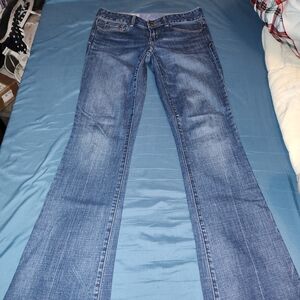 GAP Women's Boot Cut Low Rise Waist Y2K Jeans - Medium Blue